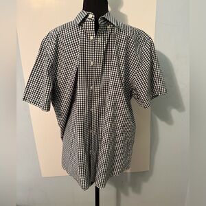 UNTUCKit Men's Black and White Gingham Shirt